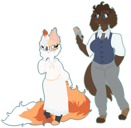 Binary full body, 2 characters